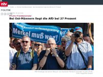 Bild zum Artikel: RTL/ntv-Trendbarometer: Bei Ost-Männern liegt die AfD bei 27 Prozent