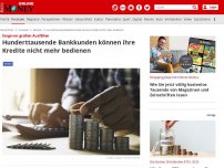 Bild zum Artikel: Sorge vor großen Ausfällen - Hunderttausende Bankkunden können ihre Kredite nicht mehr bedienen