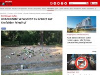 Bild zum Artikel: Ermittlungen laufen - Unbekannte verwüsten 56 Gräber auf Krefelder Friedhof