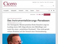 Bild zum Artikel: Ramelow zeigt der AfD den Mittelfinger - Das Instrumentalisierungs-Paradoxon