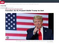 Bild zum Artikel: Seine Prognosen stimmten immer: Forscher: Zu 91 Prozent bleibt Trump im Amt