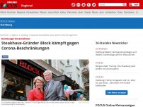 Bild zum Artikel: Hamburger Unternehmer - Restaurant-Gründer Block: 'Zahlen zeigen: Corona nicht tödlicher als Grippe'