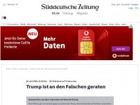 Bild zum Artikel: US-Präsident im TV-Interview: Trump ist an den Falschen geraten