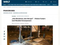 Bild zum Artikel: „Kein Benehmen, kein Skrupel“ – Polizist fordert nach Randale Konsequenzen