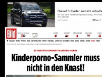 Bild zum Artikel: Hunderttausende Videos gehortet - Kinderporno-Sammler muss nicht in den Knast!