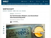 Bild zum Artikel: Der Fall Schweden offenbart, was Deutschland beim Atomausstieg droht