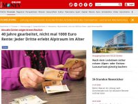 Bild zum Artikel: Aktuelle Zahlen zeigen bittere Realität - 40 Jahre gearbeitet, nicht mal 1000 Euro Rente: Jeder Dritte erlebt Alptraum im Alter