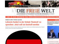 Bild zum Artikel: Lehrerin fordert 'Deutsch' an der Schule und soll bestraft werden