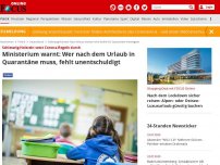 Bild zum Artikel: Schleswig-Holstein setzt Corona-Regeln durch - Ministerium warnt: Wer nach dem Urlaub in Quarantäne muss, fehlt unentschuldigt