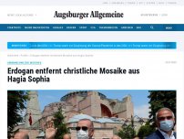 Bild zum Artikel: Erdogan entfernt christliche Mosaike aus Hagia Sophia