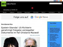 Bild zum Artikel: Epstein-Skandal: US-Richterin genehmigt Freigabe versiegelter Dokumente im Fall Ghislaine Maxwell