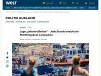 Bild zum Artikel: Jede Stunde erreicht ein Flüchtlingsboot Lampedusa