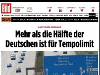 Bild zum Artikel: Laut einer Umfrage - Mehr als die Hälfte der Deutschen für Tempolimit