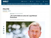 Bild zum Artikel: „Die zweite Welle ist schon da“, sagt Michael Kretschmer