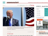 Bild zum Artikel: Das gab es noch nie: Gewerkschaft der US-Polizisten unterstützen Donald Trump bei Wiederwahl