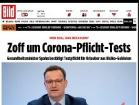 Bild zum Artikel: Einreise aus Risikogebieten - Spahn: Corona-Tests sollen Pflicht werden