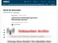 Bild zum Artikel: Linksextreme Verbindungen ignorieren, Öffentlichkeit täuschen