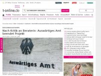 Bild zum Artikel: Nach Kritik an Beraterin Nurhan Soykan: Auswärtiges Amt beendet Projekt