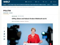 Bild zum Artikel: Giffey, Esken und Habeck fordern Wahlrecht ab 16