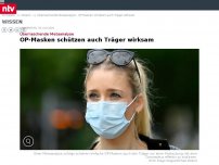 Bild zum Artikel: Überraschende Metaanalyse: OP-Masken schützen auch Träger wirksam