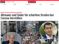 Bild zum Artikel: Altmaier und Söder für schärfere Strafen bei Corona-Verstößen