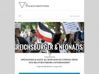 Bild zum Artikel: Drohungen & Nazis: So sehr war die Corona-Demo von Rechtsextremen unterwandert