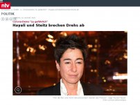 Bild zum Artikel: 'Zu gefährlich': Dunja Hayali bricht Dreh auf Corona-Demo ab