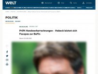 Bild zum Artikel: Prüft Handwerkerrechnungen – Habeck leistet sich Fauxpas zur BaFin