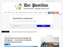 Bild zum Artikel: 'Demonstranten waren alle schwanger mit Fünfziglingen' – Corona-Demo-Veranstalter verteidigt Teilnehmerzahlen