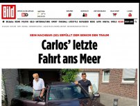 Bild zum Artikel: SEIN NACHBAR (20) ERFÜLLT DEM SENIOR DEN TRAUM - Carlos’ letzte Fahrt ans Meer