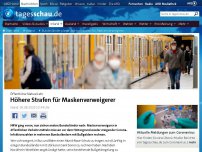 Bild zum Artikel: Bundesländer planen höhere Strafen für Maskenverweigerer