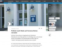 Bild zum Artikel: Polizist nach Rede auf Corona-Demo versetzt