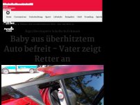 Bild zum Artikel: Mann rettet Baby aus überhitztem Auto