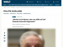 Bild zum Artikel: „Merkel tut ihr Bestes, aber sie stößt auf tief sitzende kulturelle Gegenwehr“