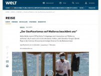 Bild zum Artikel: „Der Sauftourismus auf Mallorca beschämt uns“