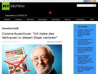 Bild zum Artikel: Corona-Ausschuss: 'Ich habe das Vertrauen in diesen Staat verloren'