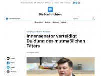 Bild zum Artikel: Anschlag auf Berliner Autobahn - Innensenator verteidigt Duldung des mutmaßlichen Täters