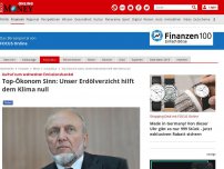 Bild zum Artikel: Aufruf zum weltweiten Emissionshandel - Top-Ökonom Sinn: Unser Erdölverzicht hilft dem Klima null