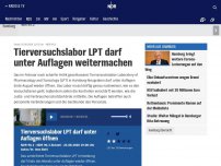 Bild zum Artikel: Tierversuchslabor LPT darf unter Auflagen weitermachen