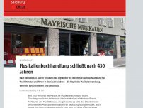 Bild zum Artikel: Musikalien-Buchhandlung schließt nach 430 Jahren