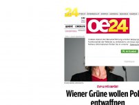 Bild zum Artikel: Skandal: Grüne wollen Polizei entwaffnen