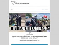 Bild zum Artikel: Faktenchecks: 6 Lügen der Pandemie-Leugner über ihre Berlin-Demo zerlegt