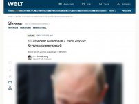 Bild zum Artikel: EU droht mit Sanktionen – Putin erleidet Nervenzusammenbruch