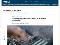 Bild zum Artikel: Flüchtlingslager Moria auf Lesbos steht in Flammen