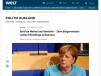 Bild zum Artikel: Merkel und Macron für Aufnahme von 400 Minderjährigen aus Moria