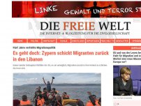 Bild zum Artikel: Es geht doch: Zypern schickt Migranten zurück in den Libanon