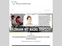 Bild zum Artikel: Mit Maske erwischt: Attila Hildmann beugt sich dem Kommunismus