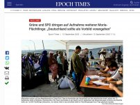 Bild zum Artikel: Grüne und SPD dringen auf Aufnahme weiterer Moria-Flüchtlinge: „Deutschland sollte als Vorbild vorangehen“