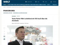 Bild zum Artikel: Tesla-Fahrer fährt schlafend mit 150 km/h über die Autobahn