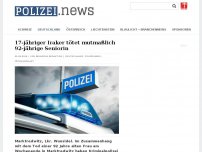 Bild zum Artikel: 17-jähriger Iraker tötet mutmaßlich 92-jährige Seniorin